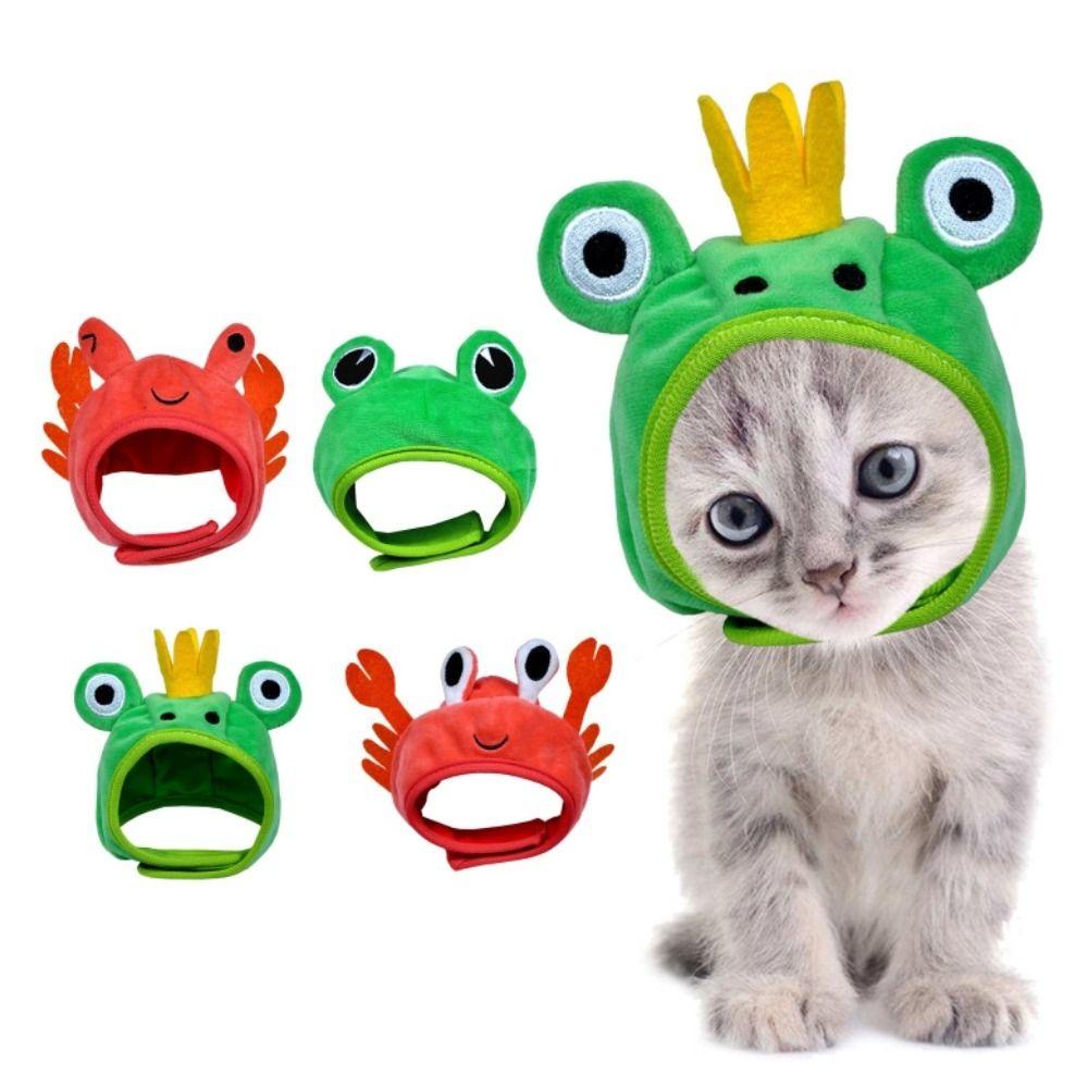 GIOVANNI Nón Đội Bằng Vải Bông Mềm Mại Thoáng Khí Hình Cua / Động Vật Dành Cho Thú Cưng