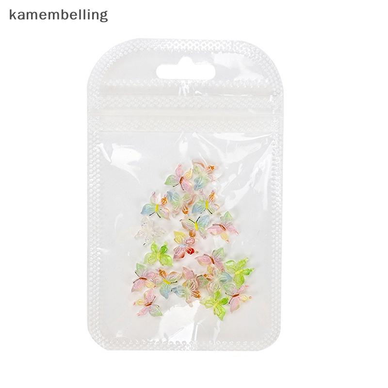 Set 20 Phụ Kiện Đính Trang Trí Móng Tay Hình Bướm 3D DIY