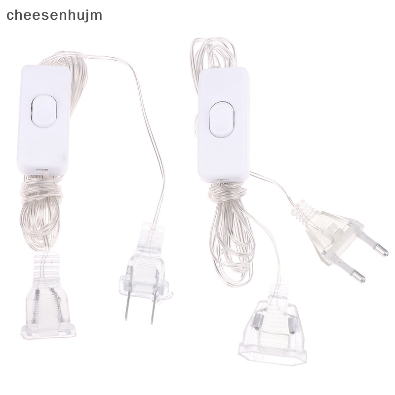 1 Dây Nối Dài 3M Phích Cắm EU / US Cho Đèn Led Trang Trí