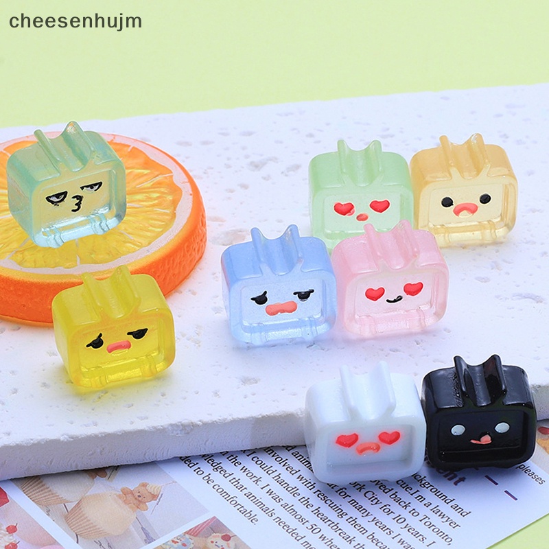 Bộ 3 Phụ Kiện Làm Bông Tai DIY Hình TV Nhỏ Bằng Resin Dạ Quang Đáng Yêu Thời Trang