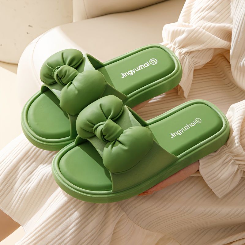 KaBaiQi Dép bánh mì guốc dép giày nữ Màu Sắc Đơn Giản Thoải Mái Cao Gót Chống Trơn Trượt dép đế xuồng 30ZHDLX071403