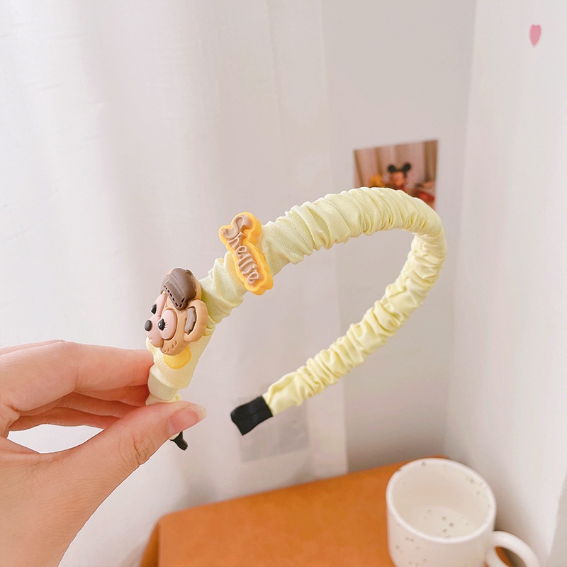 Siêu Hot_Cài Tóc Xếp Ly Họa Tiết Hoạt Hình Xinh Xắn Cho Bé Gái