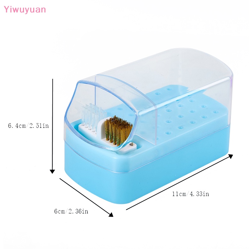 Hộp Đựng Đầu Mài Móng Tay 30 Lỗ Trong Suốt Chống Bụi Bằng Acrylic Mới