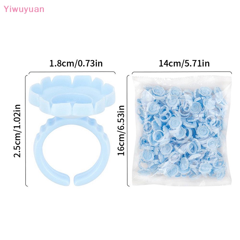 Set 100 Nhẫn Giữ Keo Dán Mi Giả Sử Dụng Một Lần