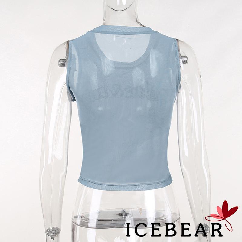 Áo Croptop Sát Nách In Chữ Đính Đá Thời Trang Mùa Hè Cho Nữ