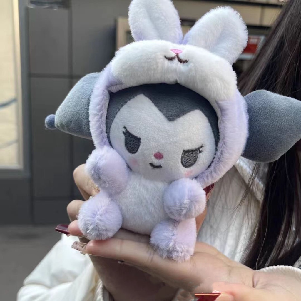 Móc Khóa Thỏ Nhồi Bông Dễ Thương Phong Cách Sanrio Nhật Bản