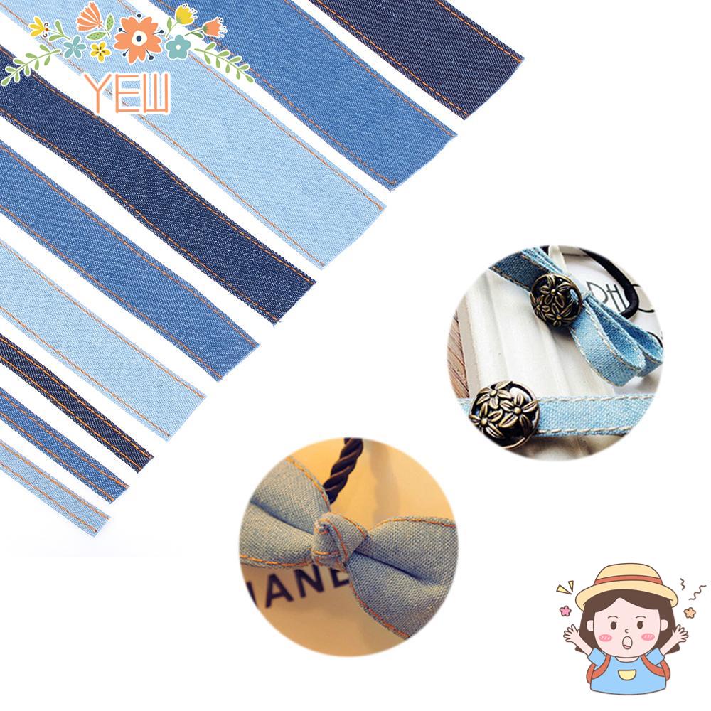 Cuộn Dây Ruy Băng Denim Hai Mặt Dùng Làm Đồ Thủ Công DIY