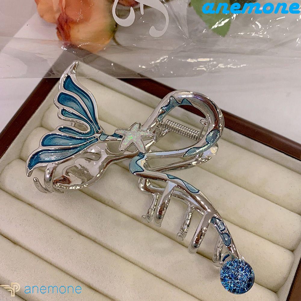 Anemone Kẹp Tóc Hình Đuôi Cá / Sao Biển Cỡ Lớn Thanh Lịch Rửa Mặt Phong Cách Hàn Quốc