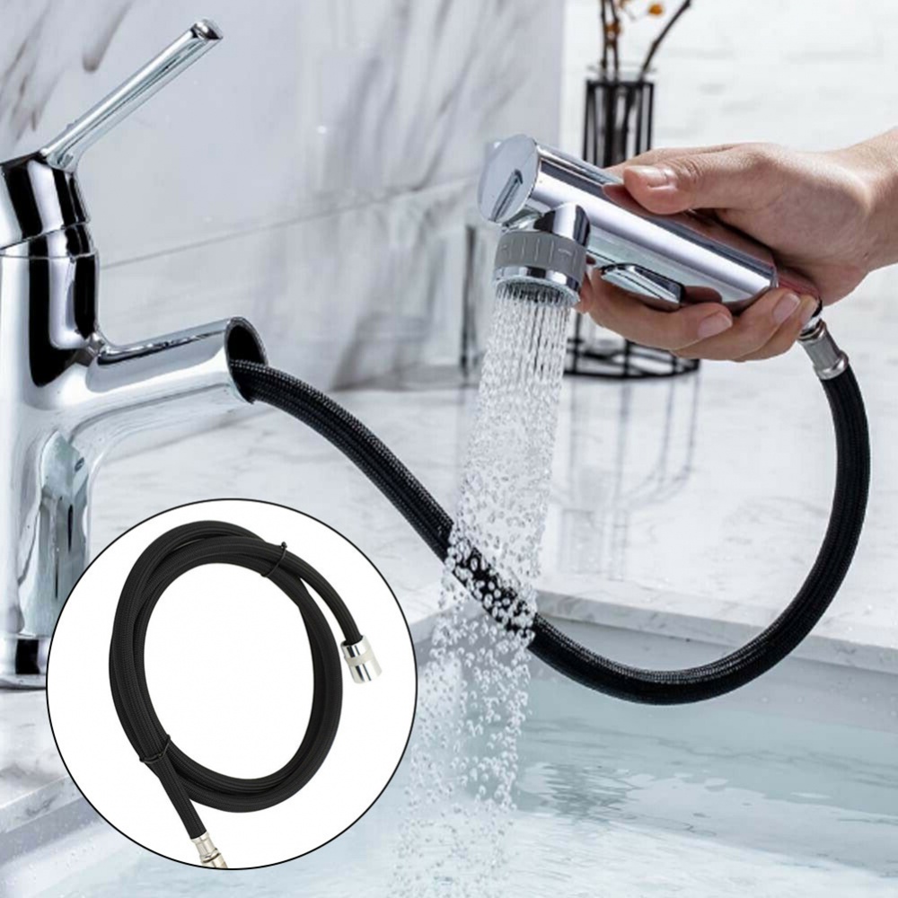 Đầu Nối Vòi Nước Màu Đen Linh Hoạt Cho Bồn Rửa Nhà Bếp