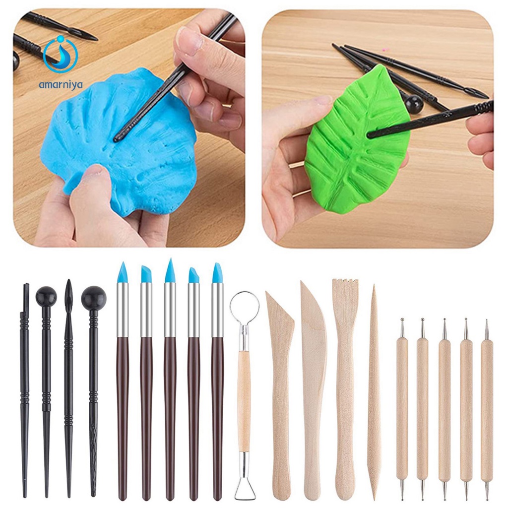 Set 25 Dụng Cụ Điêu Khắc Đất Sét Chuyên Dụng
