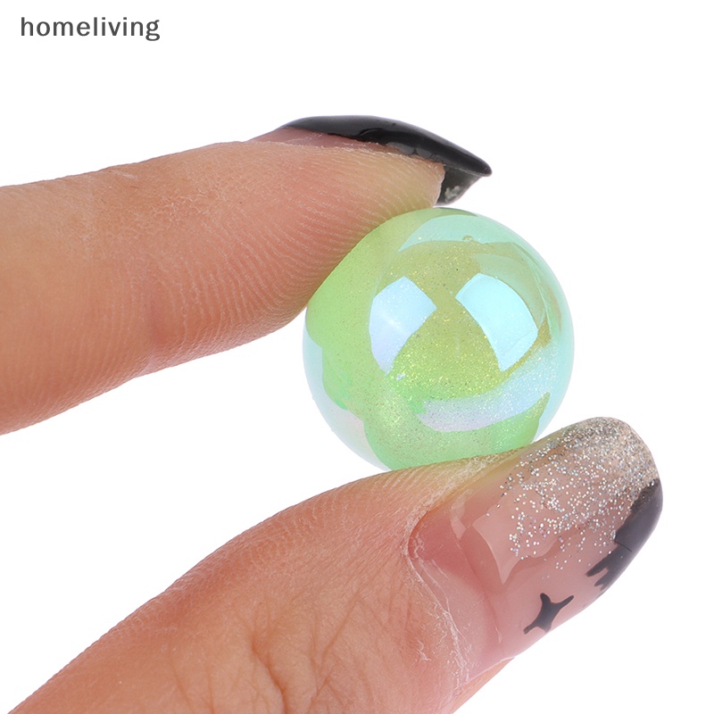 Set 10 Hạt Nhựa Acrylic 16mm Phát Quang Đẹp Mắt Dùng Làm Trang Sức Tiện Dụng