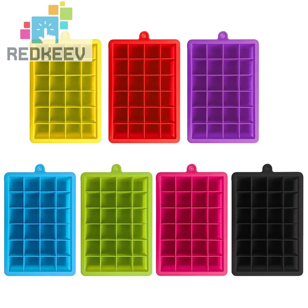 Khuôn Silicone Làm Đá 24 Ô Có Nắp Đậy