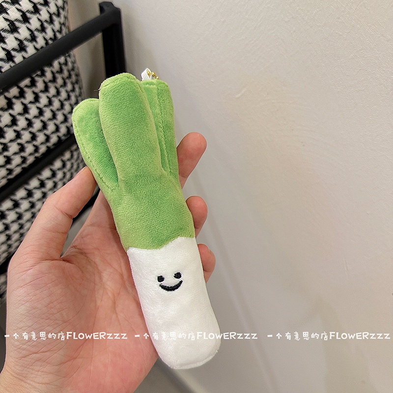 Móc Khóa Hình Hành Tỏi Gừng Nhồi Bông Dễ Thương