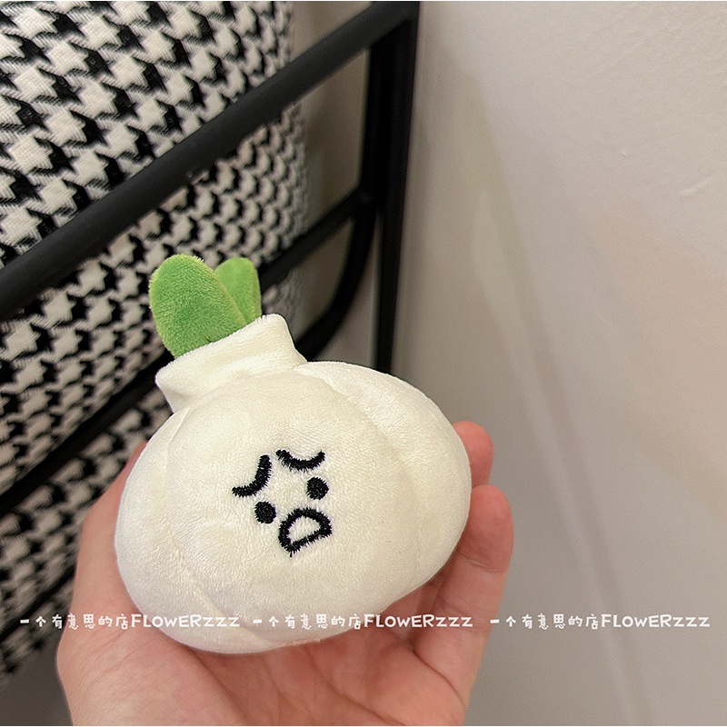 Móc Khóa Hình Hành Tỏi Gừng Nhồi Bông Dễ Thương