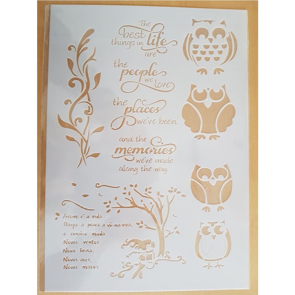 Khuôn Cắt In Trang Trí Sổ Tay Thủ Công Nhiều Lớp