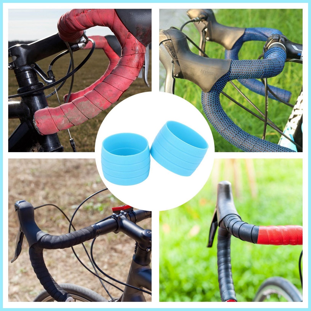 Set 2 Vòng Cố Định Tay Lái Xe Đạp 6 Màu Chống Trượt