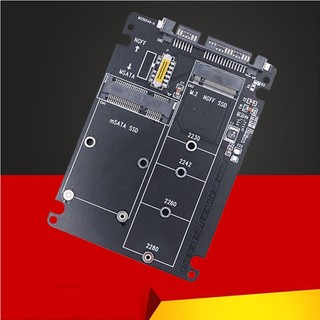 Bộ chuyển đổi m.2 / msata sang sata m.2 ngff msata ssd sang sata3.0 2.5 "bộ chuyển đổi msata / m2 ssd riser board card 6gbps cho pc laptop