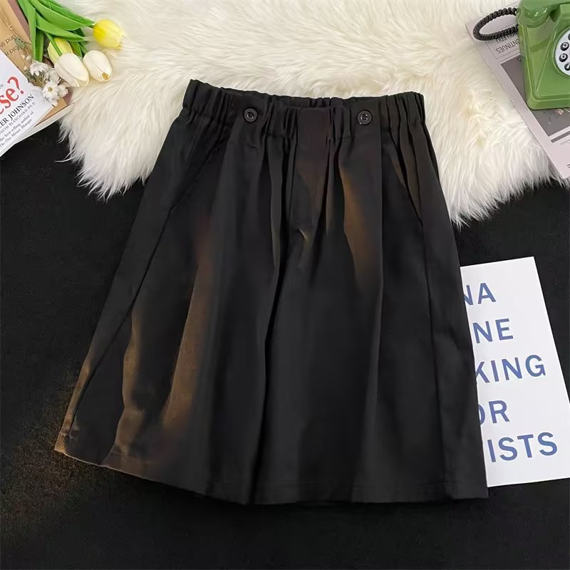 Quần Short Dáng Suông Màu Cà Phê Phong Cách Retro Nhật Bản Cho Nam Giới