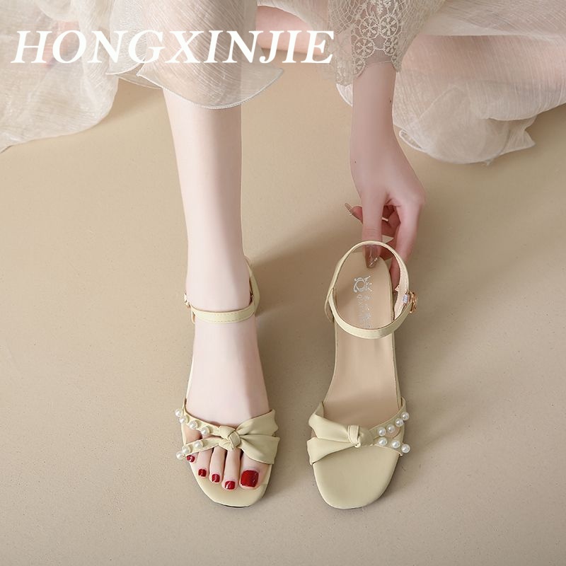 HONGXINJIE giày nữ giày cao gót nữ 2023NEW Phong cách thời trang rực rỡ 071506