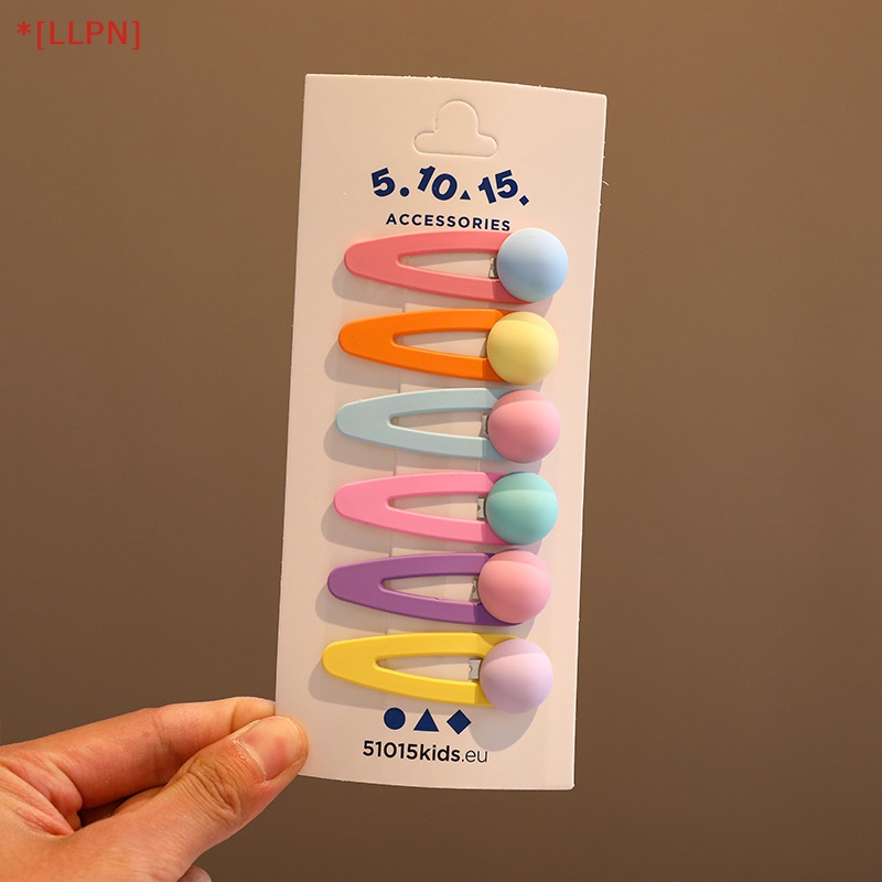 1 Bộ Kẹp Tóc Hình Nơ / Hoa / Trái Tim Dễ Thương Cho Bé Gái