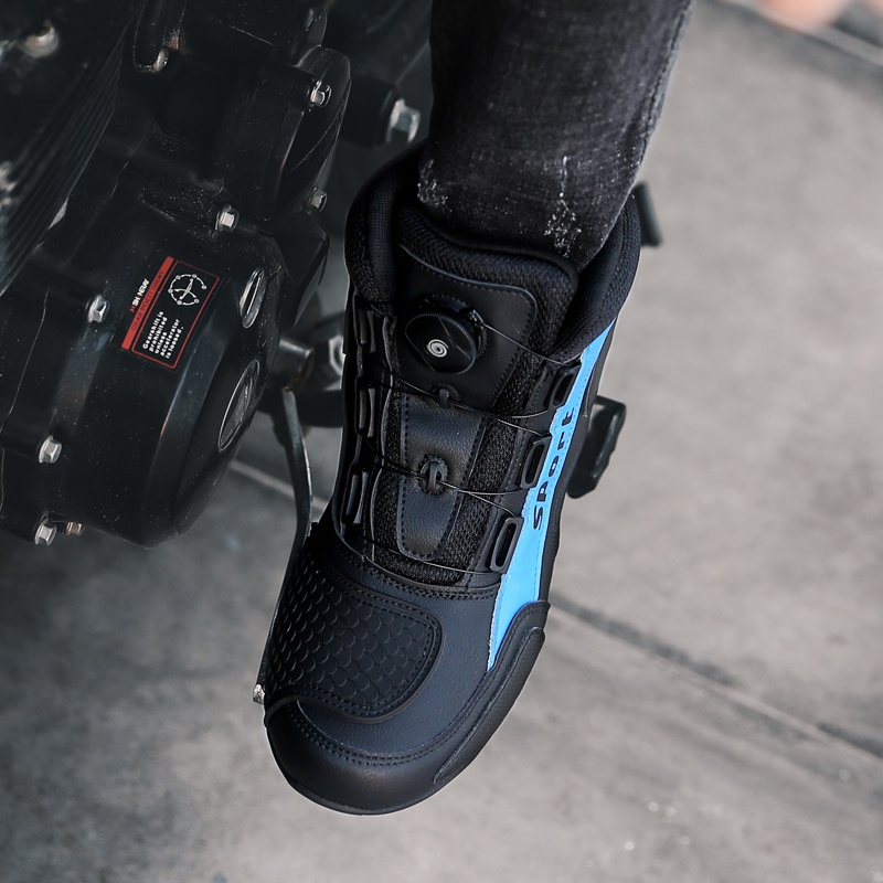 Giày Bốt Botas De Moto Mùa Thu Đông Thoáng Khí Đi Xe Máy Chopper Cruiser Touring Cho Nam