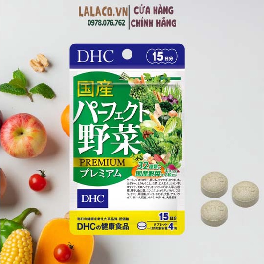 Viên Uống Rau Củ DHC Perfect Vegetable Premium Nhật Bản