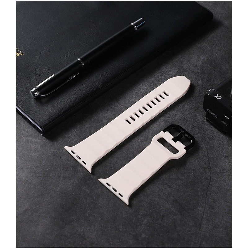Dây Đeo Silicone Mềm Cho Đồng Hồ Thông Minh iwatch Ultra 49mm 44mm 45mm 42mm SE 8 7 6 5 4