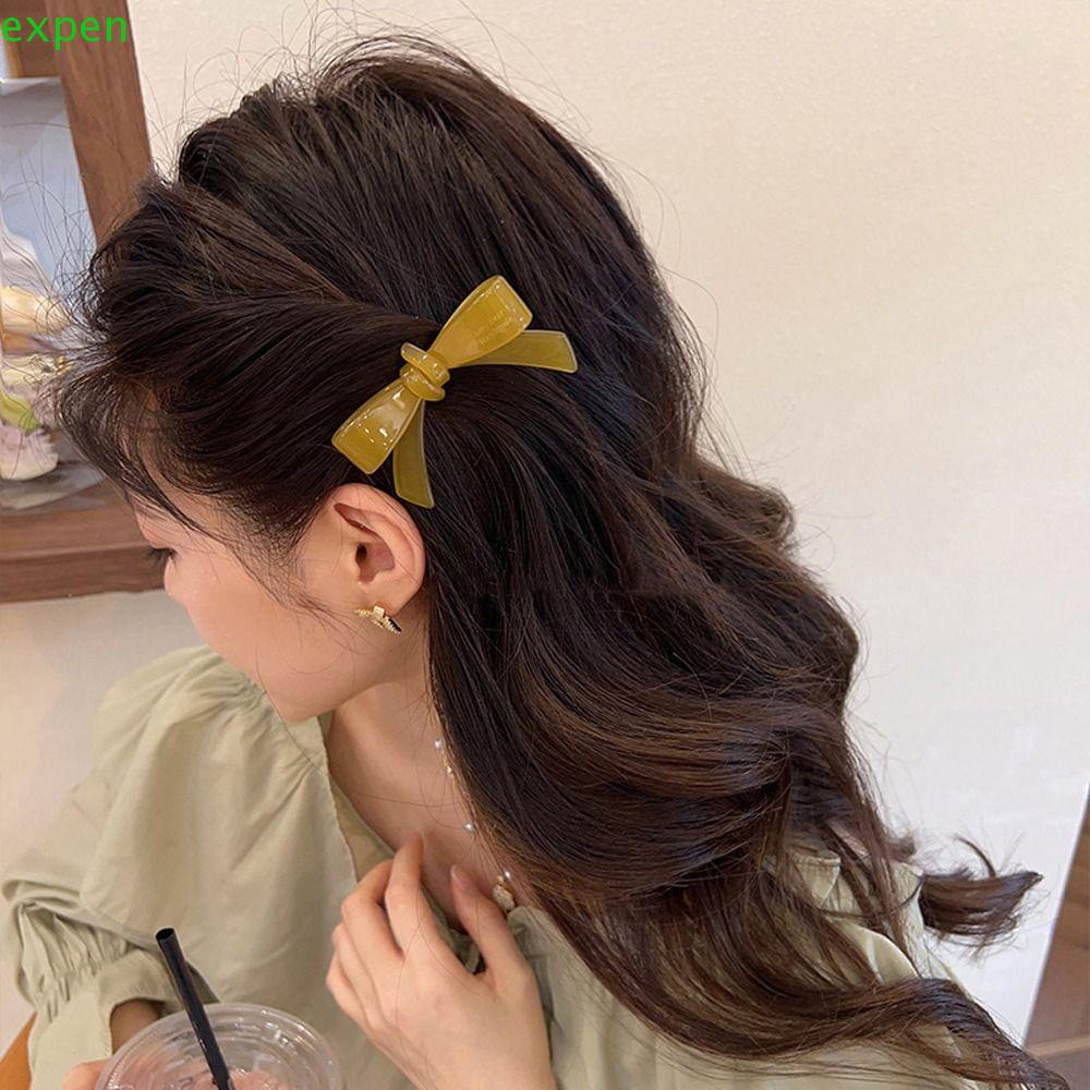 EXPEN Kẹp Tóc Nơ Nhỏ Xinh Thời Trang Hàn Quốc Cho Nữ