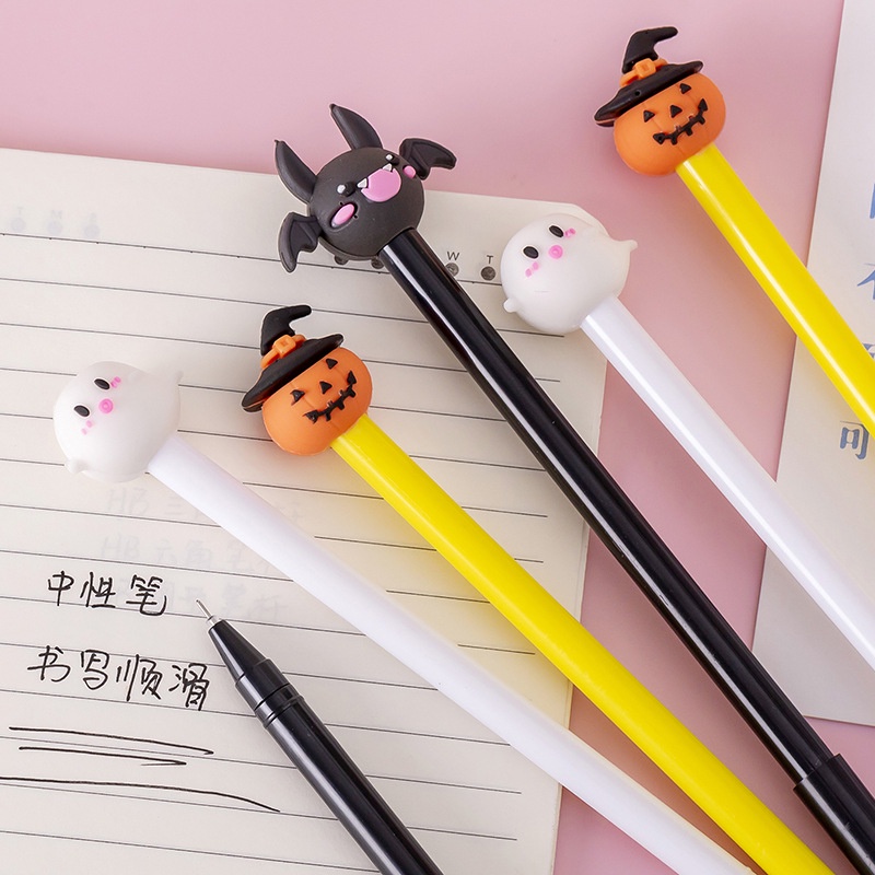 Bút Mực Gel Hình Quả Bí Ngô Halloween Sáng Tạo