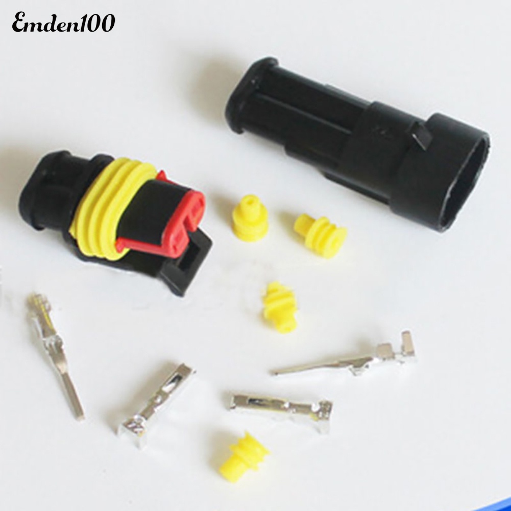 Bộ 10 Đầu Nối Dây Điện 2 Chiều Chống Nước Cho Xe Hơi