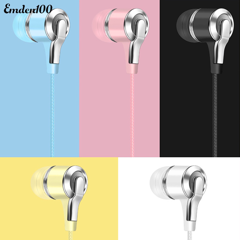 Tai Nghe Nhét Tai H8 Jack 3.5mm Gắn Kèm Phụ Kiện Điện Thoại