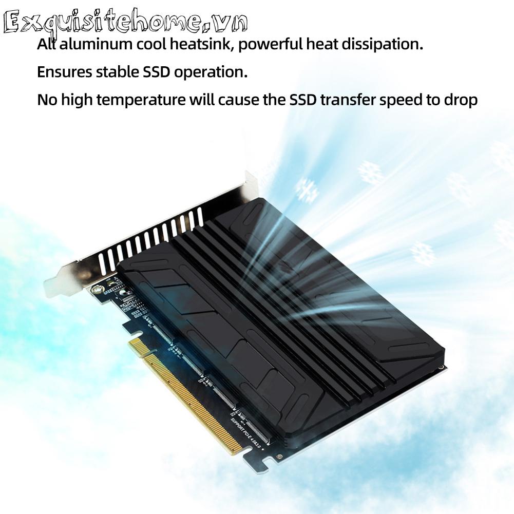 Bộ ChuyểN ĐổI 4 CổNg M.2 NVMe SSD Sang PCIE X16M
