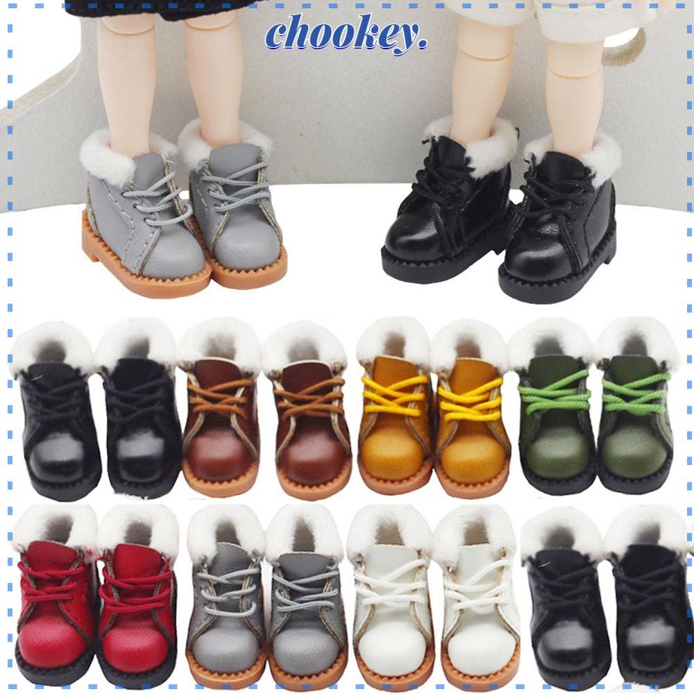 Giày Bốt Da Bò Cho Búp Bê obitsu11GSCbody9OB11 Tỉ Lệ 1 / 11 OB11