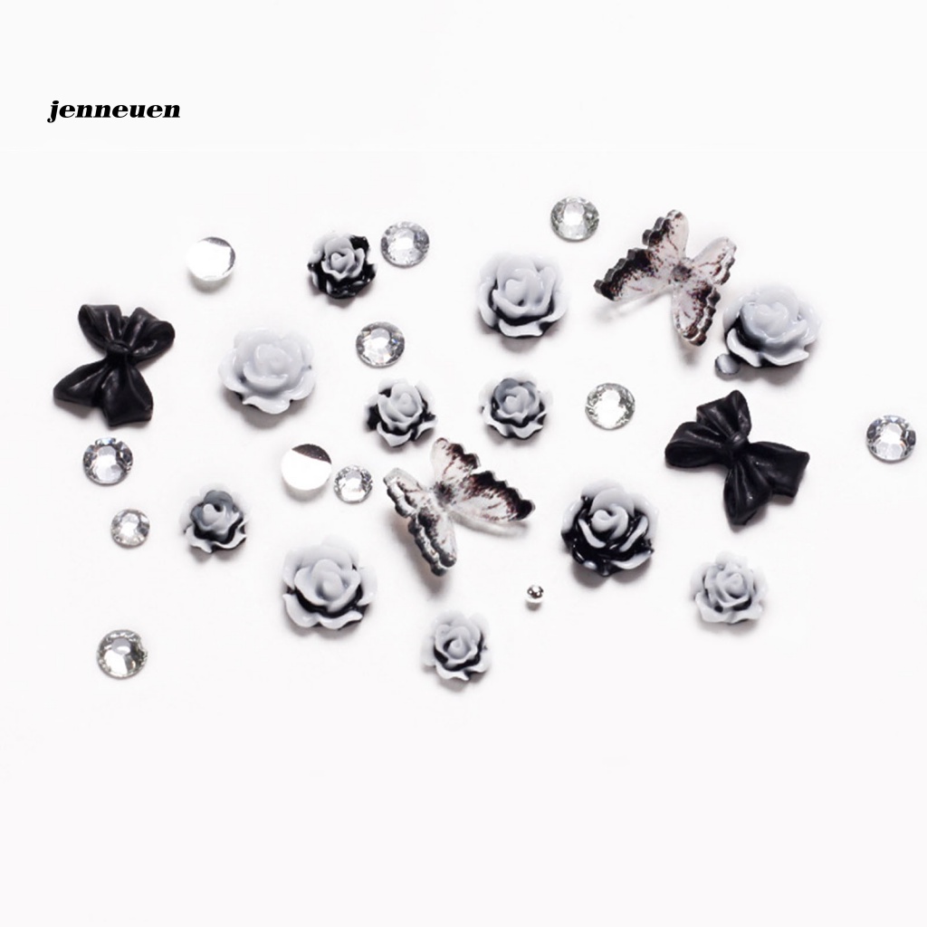 1 Hộp Hạt Ngọc Trai Giả Mini Đính Móng Tay 3D