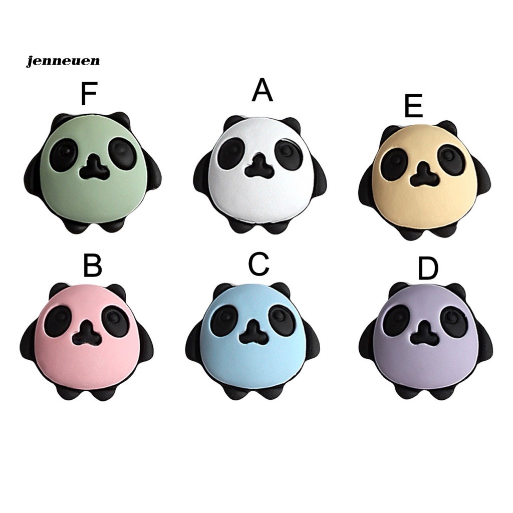 Set 5 Phụ Kiện Trang Trí Móng Tay Hình Bánh Macaroon Gấu Trúc Không Phai Màu