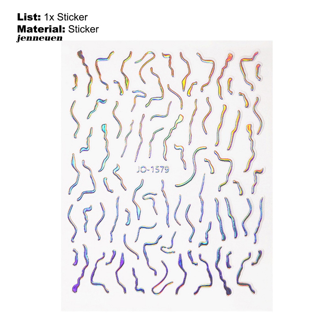 Miếng Dán Trang Trí Móng Tay Lấp Lánh Nhiều Màu Sắc