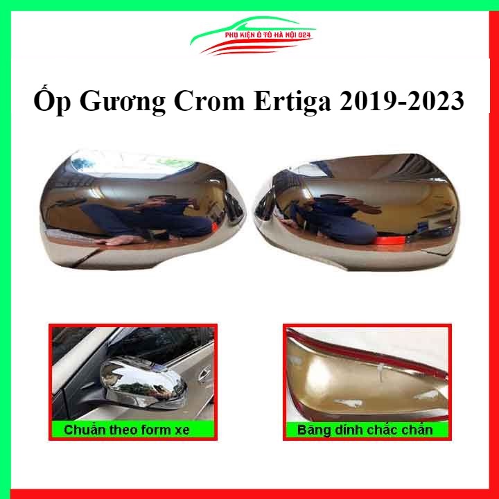 Ốp gương chiếu hậu XL7 Và Ertiga 2019-2023 mạ crom bảo vệ chống trầy trang trí làm đẹp xe