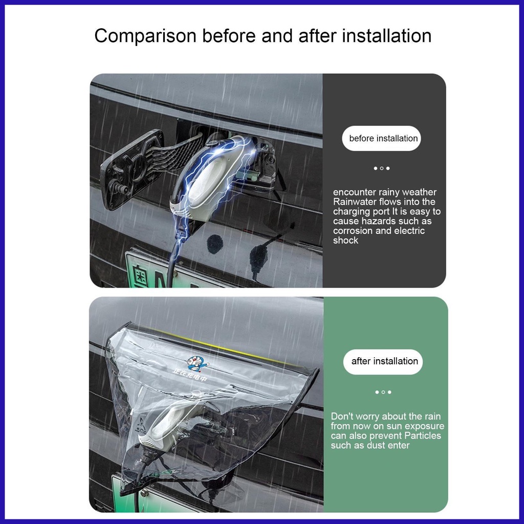 Vỏ Bảo Vệ Trong Suốt Có Từ Tính Cho Cổng Sạc EV / Rv / robpvn / robpvn