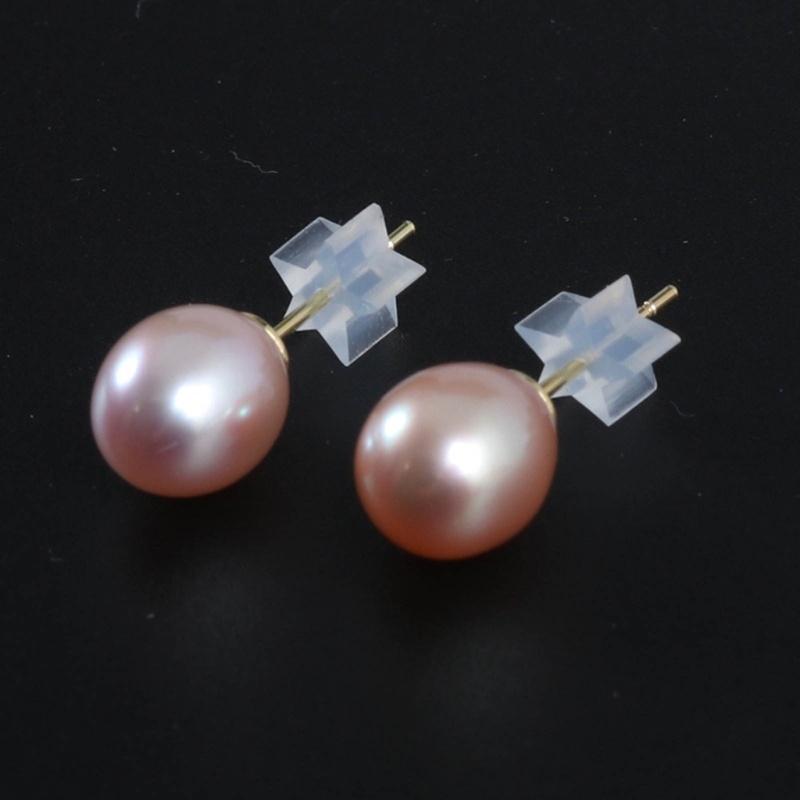 Set 50 Nút Chặn Bông Tai Bằng Silicon Hình Ngôi Sao / Trái Tim