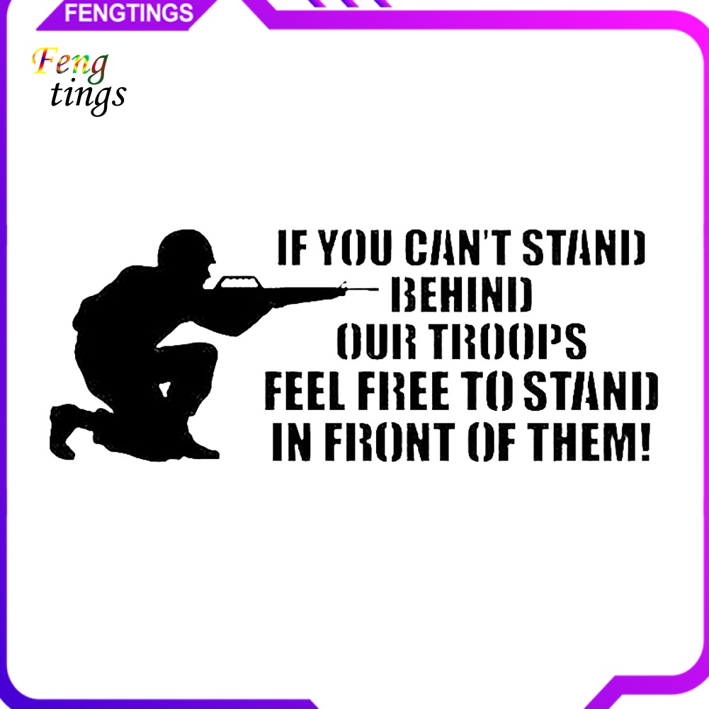 Miếng Dán Trang Trí Xe Hơi / Cửa Sổ Họa Tiết Người Lính Tiếng Anh Vui Nhộn