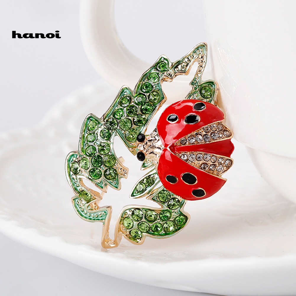 Ghim Cài Áo Hình Bọ Rùa Đính Đá Thời Trang Cho Nữ
