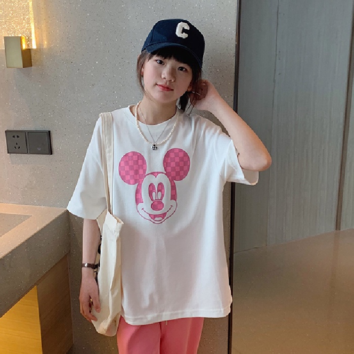 Áo Thun 100% Cotton Tay Ngắn Dáng Rộng In Hình Thời Trang Mới Cho Bé Từ 2-14 Tuổi