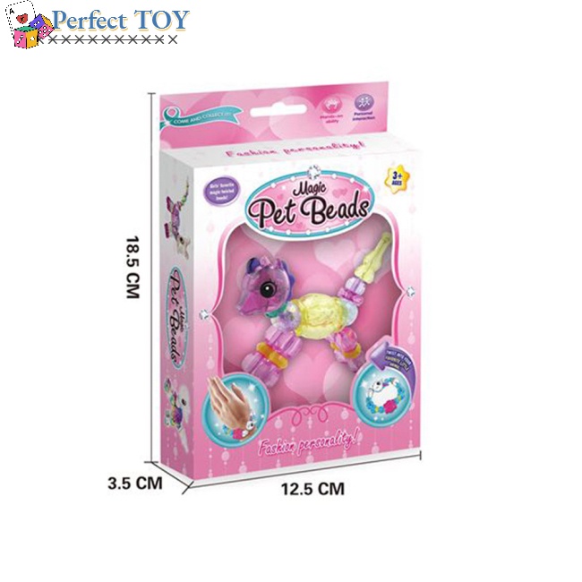 Chuỗi Hạt Pha Lê Hình Pokemon Tự Làm Vòng Tay / Trang Sức Cho Bé Gái