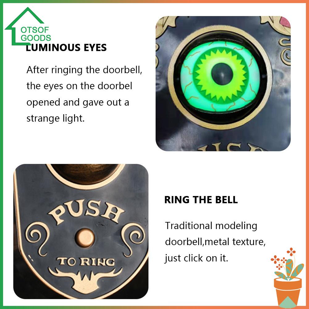 Chuông Cửa Hình Đôi Mắt Kinh Dị Trang Trí Halloween