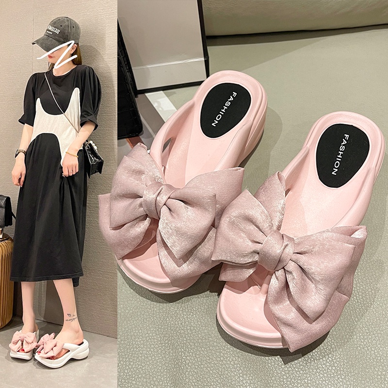 Huaqoo Dép bánh mì guốc dép sandal nữ Màu Sắc Đơn Giản Thoải Mái Cao Gót Chống Trơn Trượt dép đế xuồng Stylish Phong cách Trendy Unique B96G00N 37Z230910