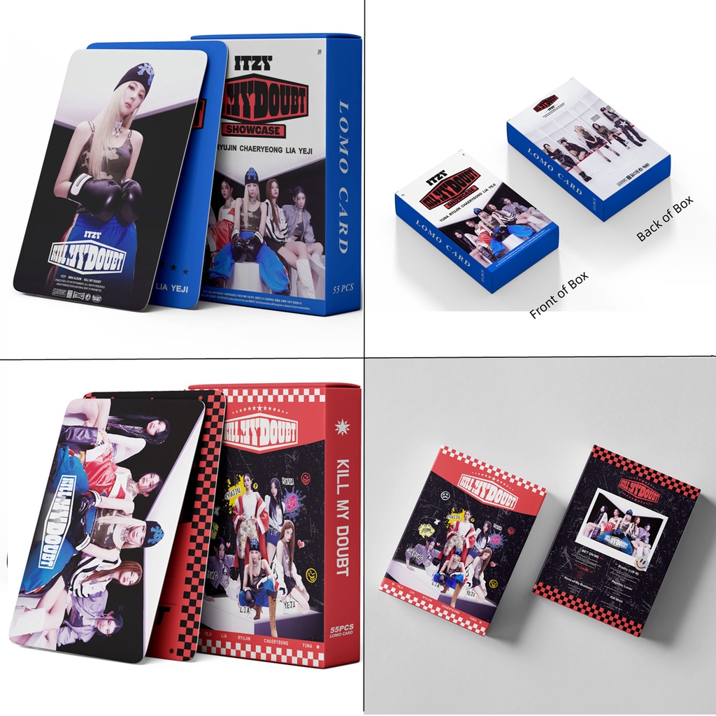 55pcs/box ITZY KILL MY DOUBT Album Photocard Lia Ryujin Yeji Chaeryeong Yuna Lomo Cards BET ON ME Kpop Postcards LETAOTAO2023