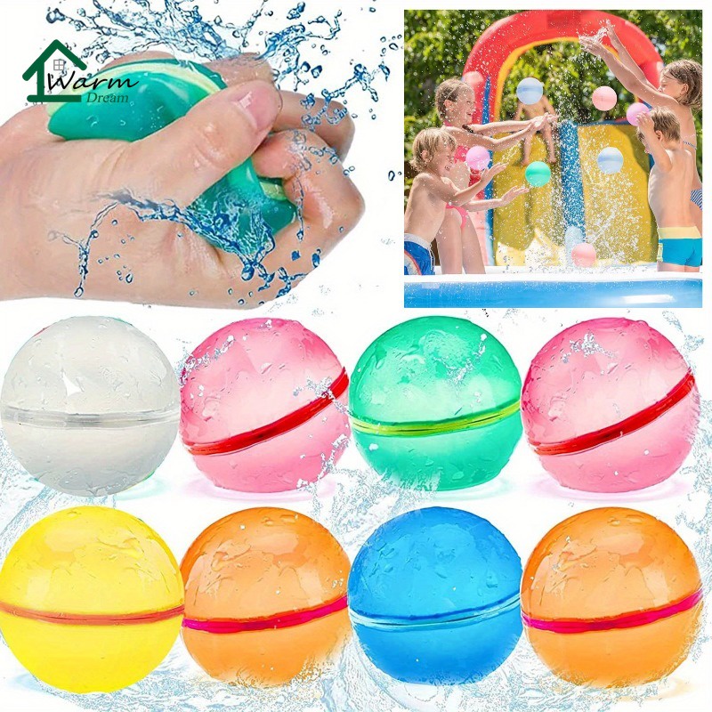 Đồ Chơi Bóng Nước Bơm Bong Bóng Bằng Silicone Nhiều Màu Có Thể Tái Sử Dụng