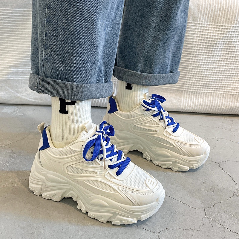 Giày Thể Thao Đế Dày Phong Cách Hong Kong Thời Trang Xuân Thu 2023 Mới Cho Nữ