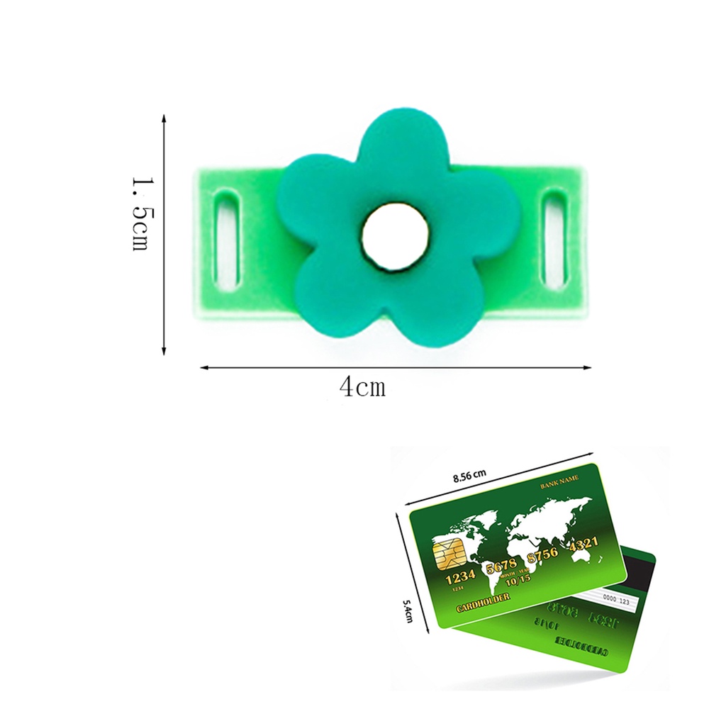 1 pc / 3 chiếc phim hoạt hình dễ thương màu kẹo hoa tinh tế phụ kiện thời trang khóa dây giày