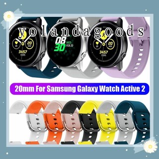 AMAZFIT Dây Đeo Bằng Silicone Cho Đồng Hồ Thông Minh Samsung Galaxy Active 2 42mm 20mm